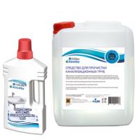 Средство для прочистки канализационных труб,флакон 1л Kimika