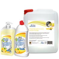 Средство для ручного мытья посуды, лимон, флакон 1л Kimika