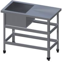 Ванна моечная с рабочей поверхностью Технологии Юга ВСМС-1/530-ЮТ