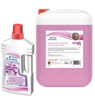 Щелочное моющее средство для мытья полов, флакон с дозатором 1л Kimika