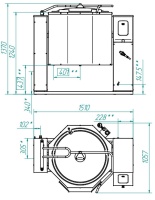 Котел пищеварочный Abat КПЭМ-250 О