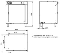 Расстоечный шкаф Abat ШРТ 10-1/1М