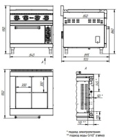 Плита электрическая Abat ЭПК-48ЖШ-К-2/1