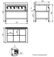 Плита электрическая Abat ЭПК-67П