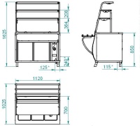 Мармит вторых блюд Abat Премьер ЭМК-70Т кашир.