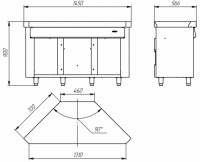 Поворотный модуль внешний Atesy Ривьера ПМВШ-90-02