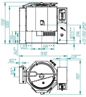 Котел пищеварочный Abat КПЭМ-250-ОМ2 со сливным краном Котел пищеварочный Abat КПЭМ-250-ОМ2 со сливным краном