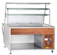 Прилавок холодильный Abat Премьер ПВВ(Н)-70Т-01-НШ кашир.