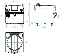 Котел пищеварочный Abat КПЭМ-100/9Т