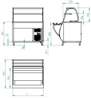 Прилавок холодильный Abat Патша ПВВ(Н)-70М-НШ