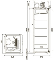 Холодильный шкаф Polair CV107-Gm