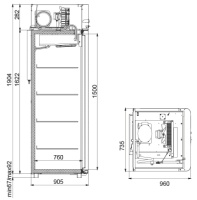 Морозильный шкаф Polair CB107-Gm