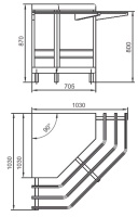 Модуль поворотный внешний Abat Аста МП-90КМ