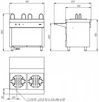 Модуль подогрева тарелок Atesy Ривьера МПТ-2. 950-02