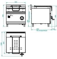 Сковорода опрокидывающаяся Abat ЭСК-90-0,27-40