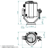 Котел пищеварочный Abat КПЭМ-60-ОР