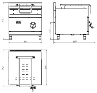 Сковорода опрокидывающаяся Abat ГСК-90-0,27-40