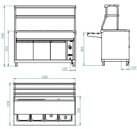 Мармит вторых блюд Abat Аста ЭМК-70КМ-01