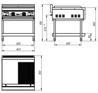Жарочная поверхность Abat ГАКО-90П