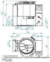 Котел пищеварочный Abat КПЭМ-100-ОМП-В