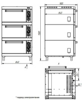 Шкаф жарочный Abat ШЖЭ-3-01