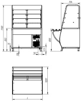 Прилавок-витрина холодильный Abat Премьер ПВВ(Н)-70Т-С-НШ кашир.