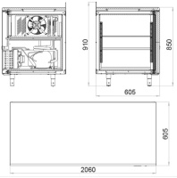 Холодильный стол Polair TM4-G