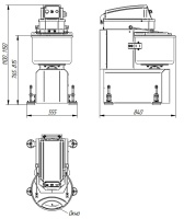 Тестомес для крутого и дрожжевого теста Abat ТМС-40НН-2Ц