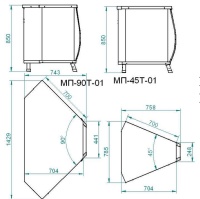 Модуль поворотный Abat Премьер МП-90Т-01