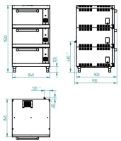 Шкаф жарочный Abat ШЖГ-3