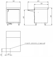 Кассовый стол Atesy Ривьера КСУ- 700-02