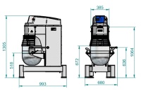 Планетарный миксер Abat МПЛ-40