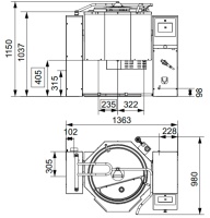 Котел пищеварочный Abat КПЭМ-100-ОМП-В