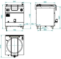 Котел пищеварочный Abat КПЭМ-200/9Т