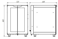 Расстоечный шкаф Abat ШРТ-8-02Э