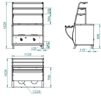 Мармит первых блюд Abat Премьер ПМЭС-70Т-01 кашир.