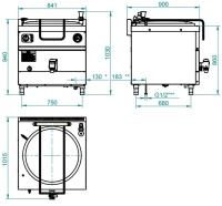 Котел пищеварочный Abat КПЭМ-160/9Т
