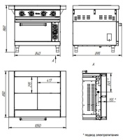 Плита электрическая Abat ЭП-4ЖШ