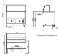 Мармит первых блюд Abat Аста ПМЭС-70КМ