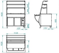 Мармит вторых блюд Abat Премьер ЭМК-70Т