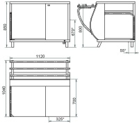 Кассовая кабина Abat Патша КК-70М