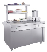 Прилавок для горячих напитков Atesy Ривьера ПГН-1200-02-О (с отверстием под полку)