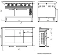 Плита электрическая Abat ЭП-6ЖШ
