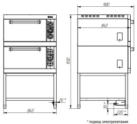 Шкаф жарочный Abat ШЖЭ-2