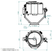 Котел пищеварочный Abat КПЭМ-100-ОР